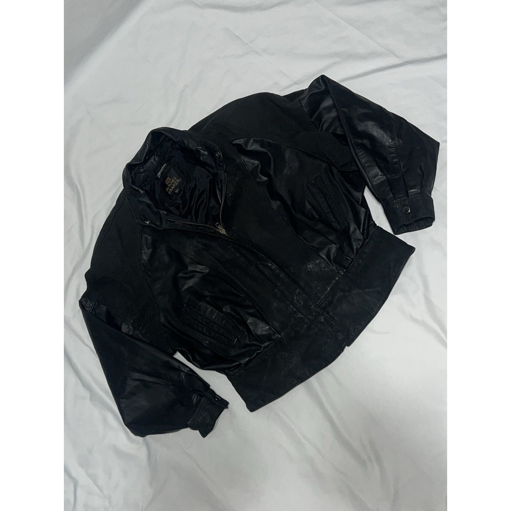 Vintage Byrnes & Baker Women's L Black Leather Thinsulate Lined Jacket Read